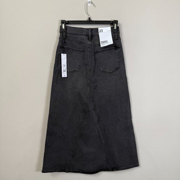 Joe's Tulie Denim Midi Skirt Womens 23 Black With Grace Vintage Stretch $228 NWT - Picture 5 of 15